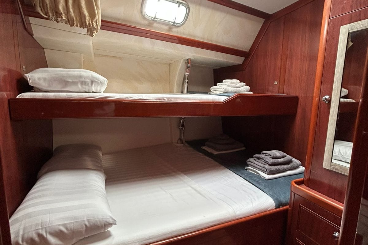 Cabin on Katerina (58.4), a Ocean Star 56.1 sailboat at Athens, Greece