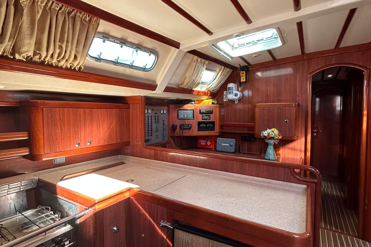 Galley of Katerina (58.4), a Ocean Star 56.1 sailboat at Athens, Greece