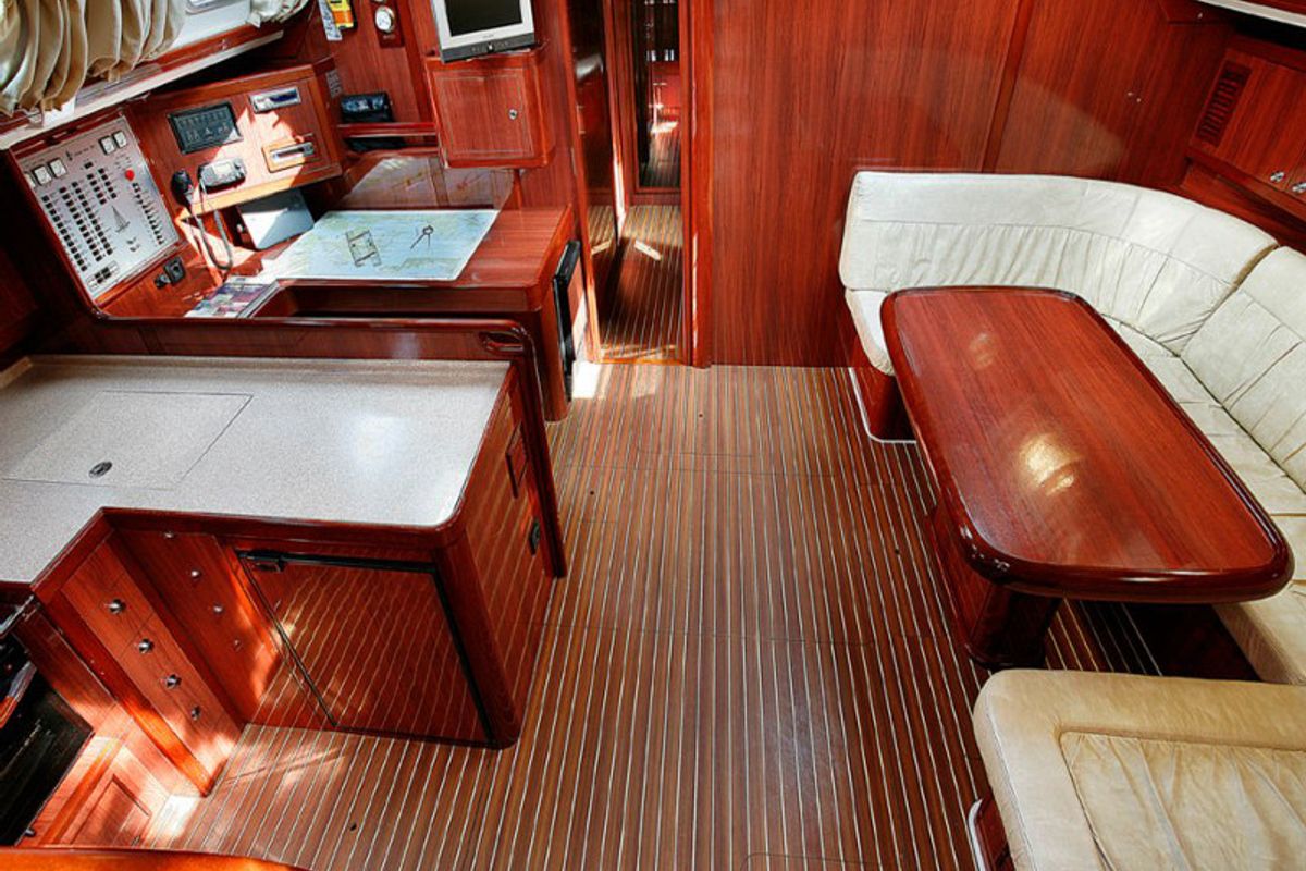 Salon of Katerina (58.4), a Ocean Star 56.1 sailboat at Athens, Greece