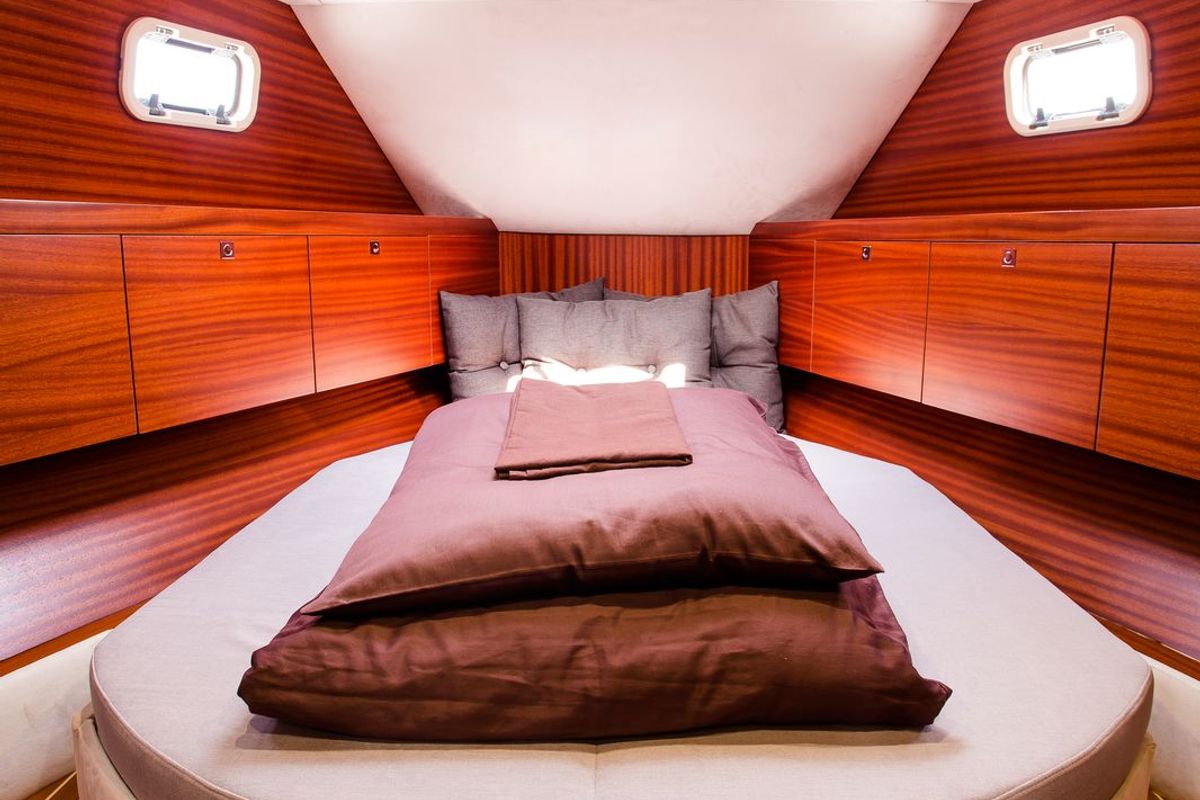 Cabin on Nautiner 40.2 AFT #2, a Nautiner 40.2 AFT motorboat at Wilkasy, Poland