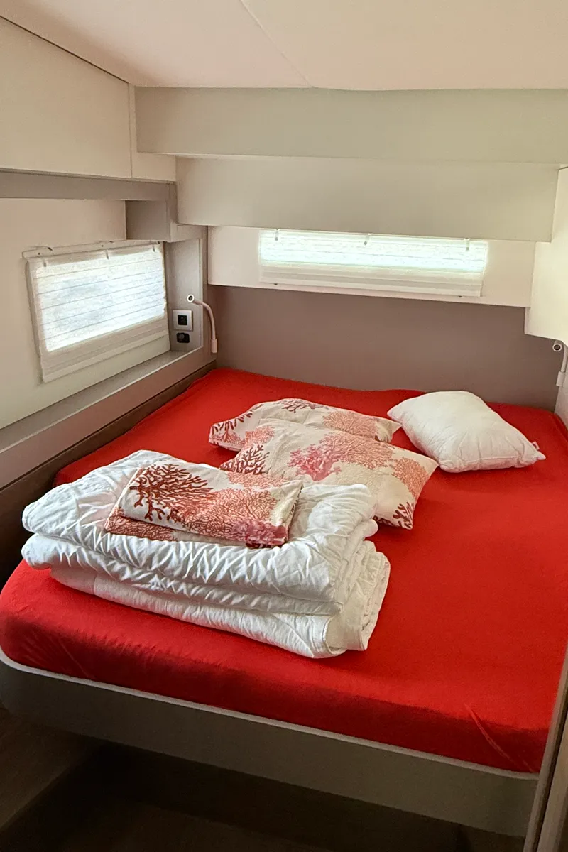 Cabin on La Luna 77, a Bali 4.2 catamaran at Grad Pula, Croatia