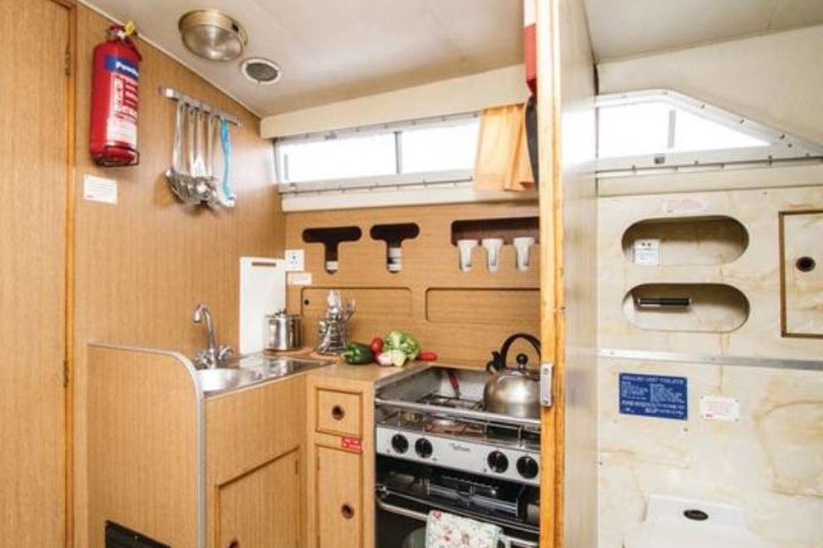 Galley of Cygnet WHS - Budget 1, a Cygnet WHS motorboat at Laggan, United Kingdom