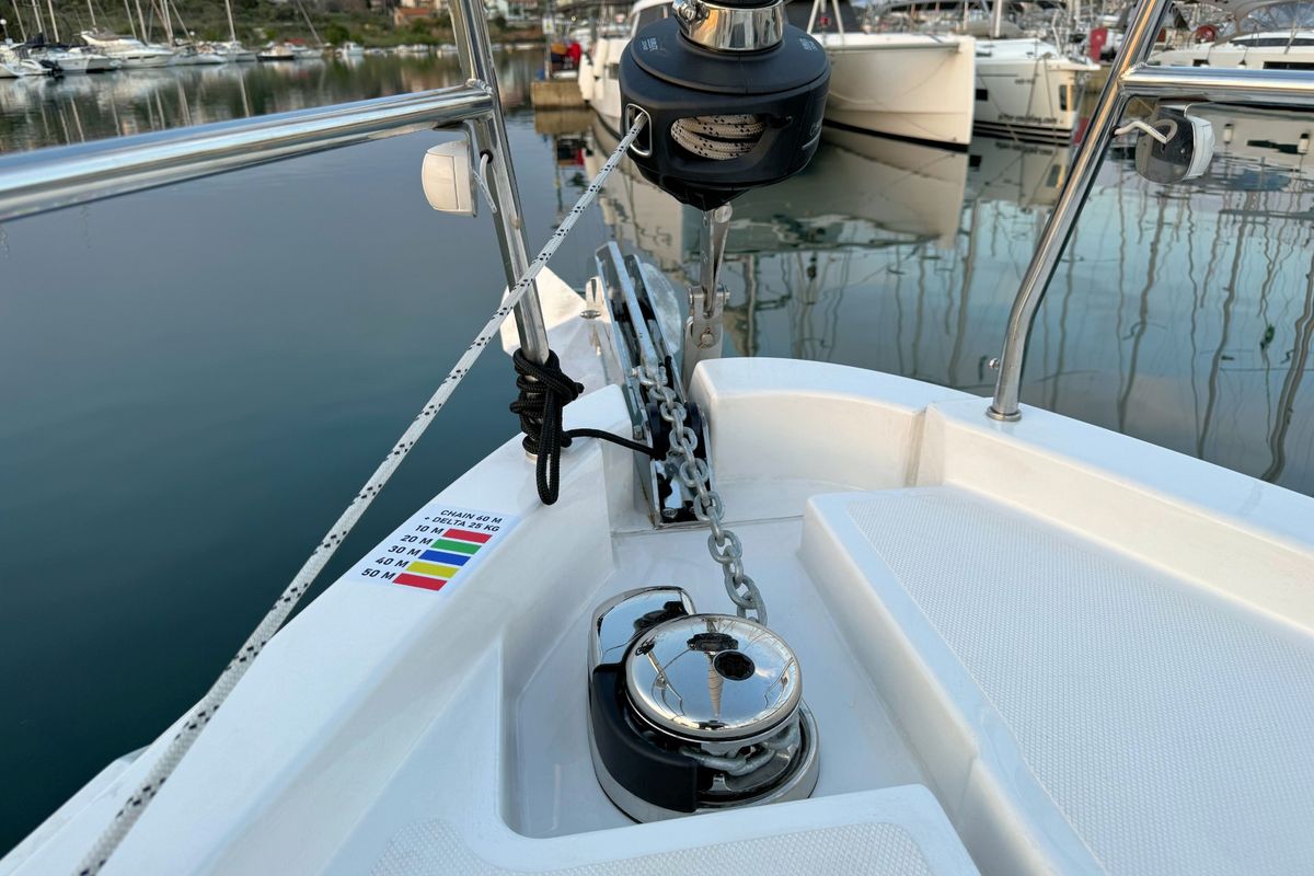 Sabina, a Bavaria C46 sailboat at Grad Pula, Croatia