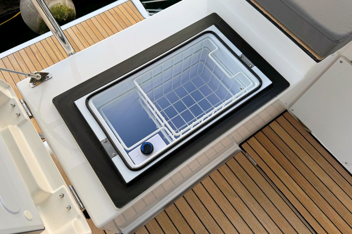 Deck of Sabina, a Bavaria C46 sailboat at Grad Pula, Croatia