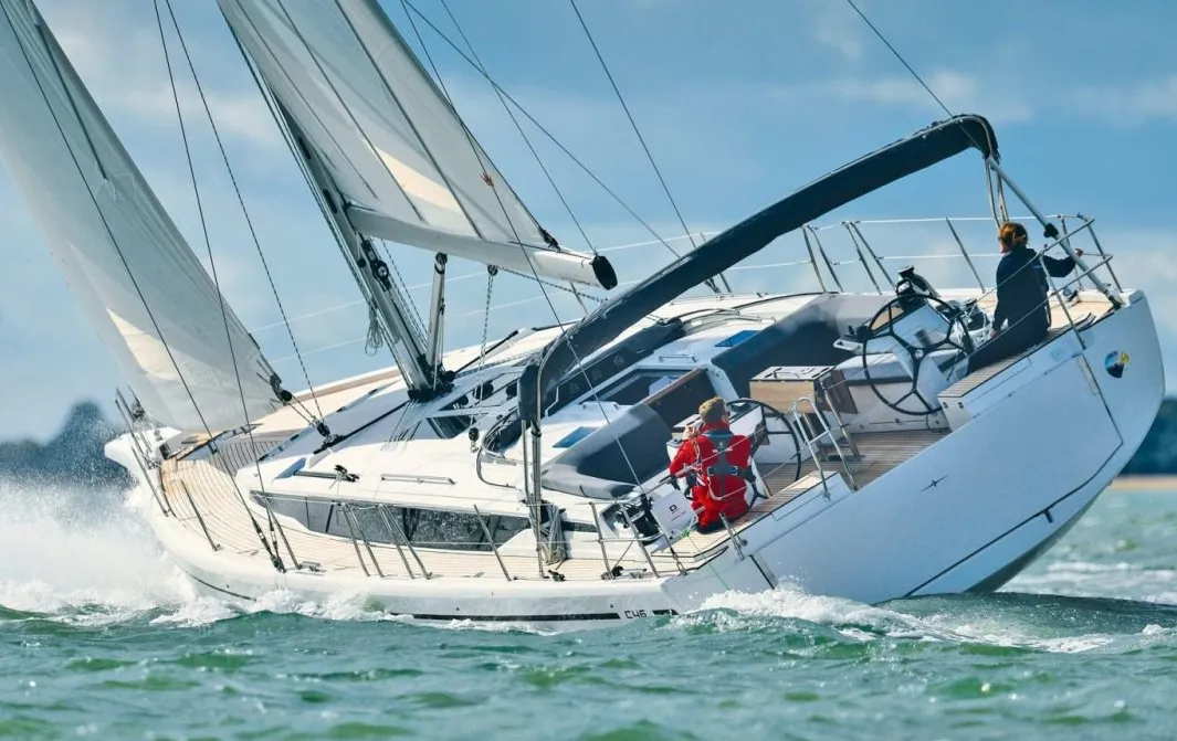 Exterior view of Sabina, a Bavaria C46 sailboat at Grad Pula, Croatia