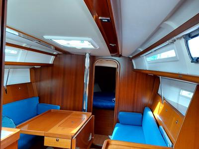 Salon of Phantom, a Dufour 34 sailboat at Yerseke, Netherlands