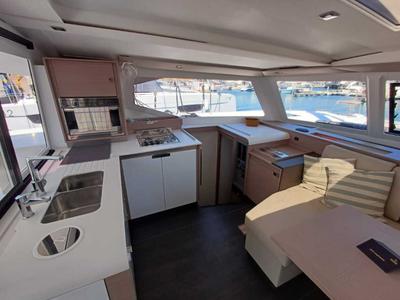Salon of My Tim, a Fountaine Pajot Isla 40 catamaran at Municipal Unit of Rhodes, Greece