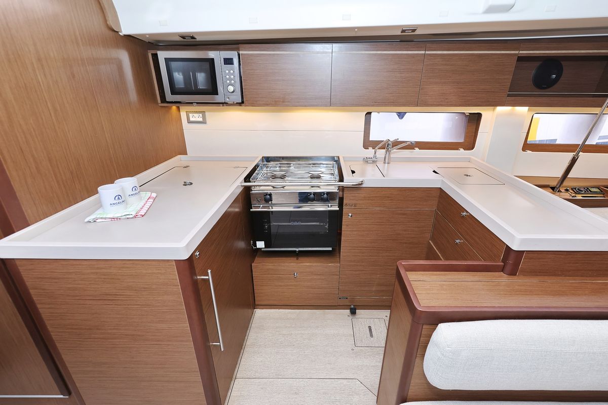 Galley of Seaduction, a Beneteau Oceanis 51.1 sailboat at Grad Trogir, Croatia
