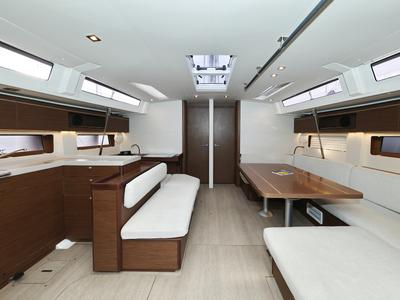 Salon of Seaduction, a Beneteau Oceanis 51.1 sailboat at Grad Trogir, Croatia