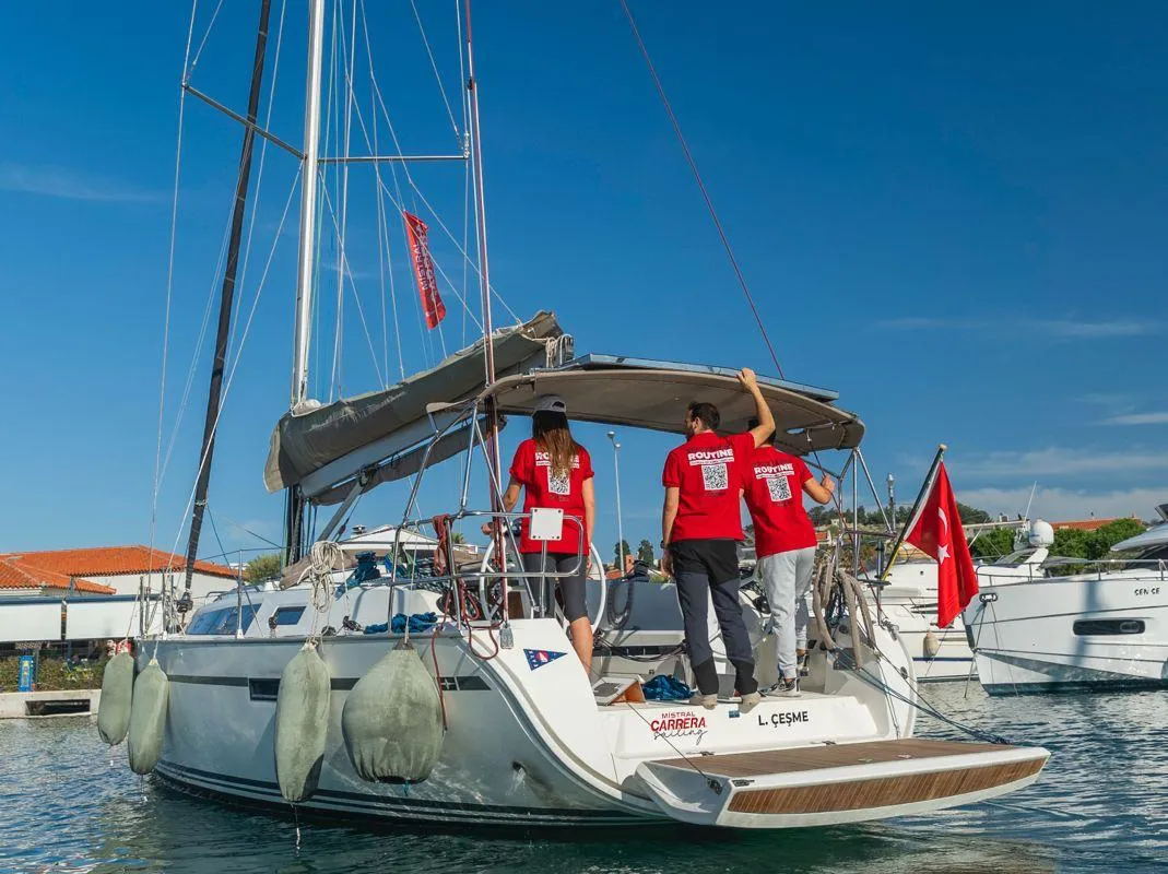 DuruDemir, a Bavaria Bavaria Cruiser 41S sailboat at Çeşme, Turkey