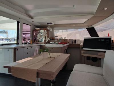 Salon of Crazy Diamond, a Fountaine Pajot Astrea 42 catamaran at Seget Donji, Croatia