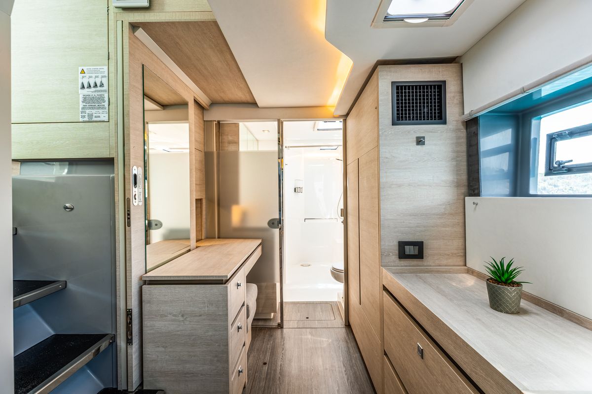 Head on WINDSEA, a Leopard 50 catamaran at Gouvia, Greece