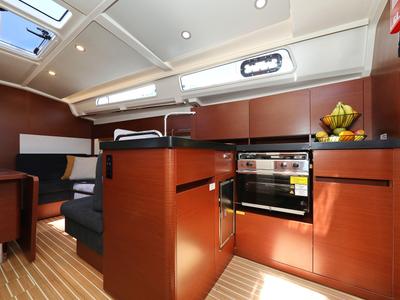 Galley of NIKE, a Hanse Yachts Hanse 418 sailboat at Novi Vinodolski, Croatia