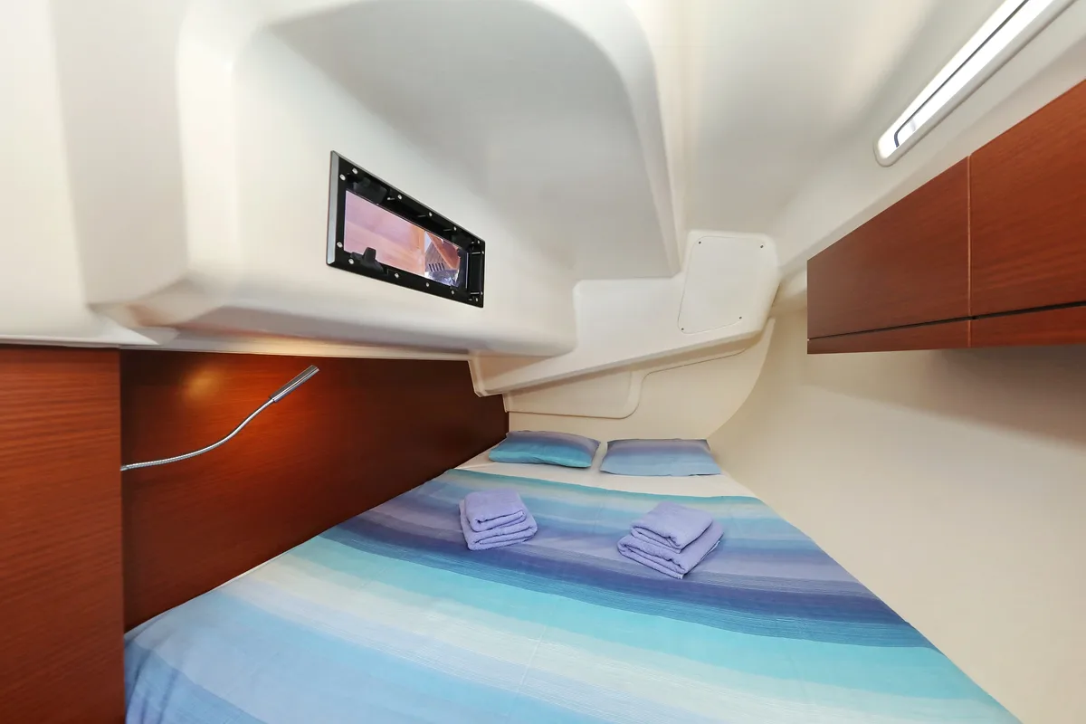 Cabin on NIKE, a Hanse Yachts Hanse 418 sailboat at Novi Vinodolski, Croatia