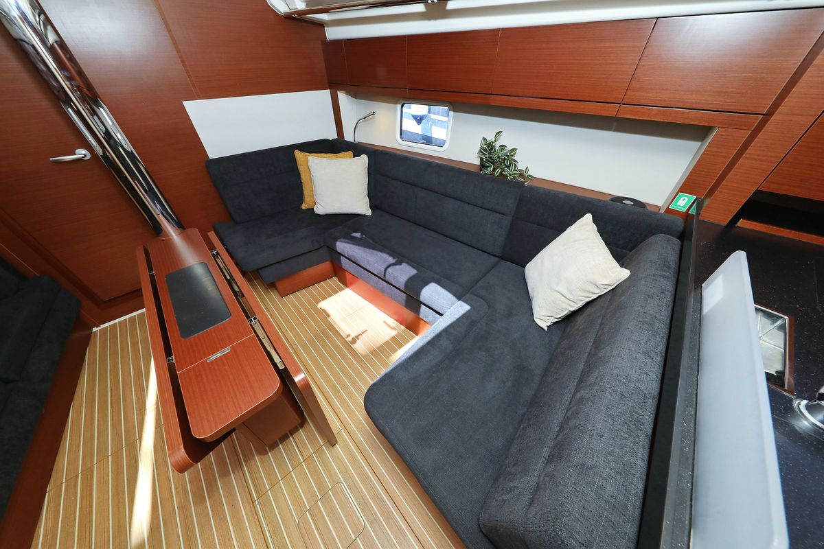 Salon of NIKE, a Hanse Yachts Hanse 418 sailboat at Novi Vinodolski, Croatia