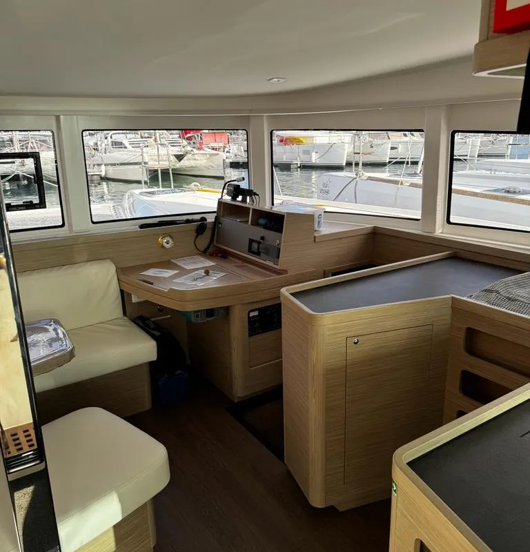 Cockpit of ULYS I, a Lagoon 42 catamaran at Alameda, United States