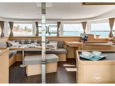 Salon of ULYS I, a Lagoon 42 catamaran at Alameda, United States