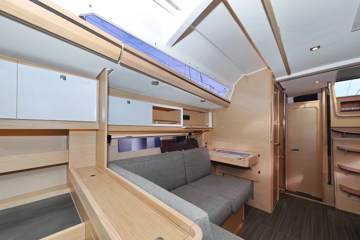 Salon of Moonlight, a Dufour 56 Exclusive sailboat at Grad Trogir, Croatia