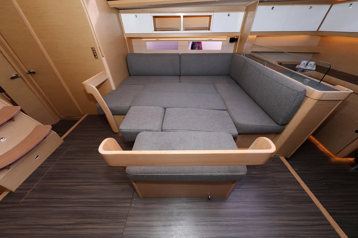 Salon of Moonlight, a Dufour 56 Exclusive sailboat at Grad Trogir, Croatia
