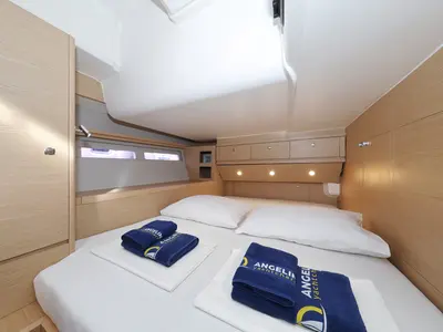 Cabin on Moonlight, a Dufour 56 Exclusive sailboat at Grad Trogir, Croatia