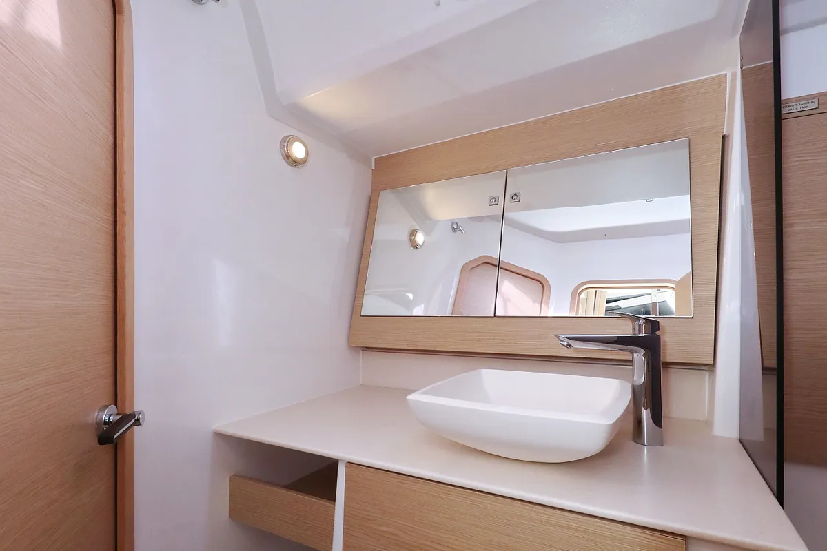 Head on Moonlight, a Dufour 56 Exclusive sailboat at Grad Trogir, Croatia