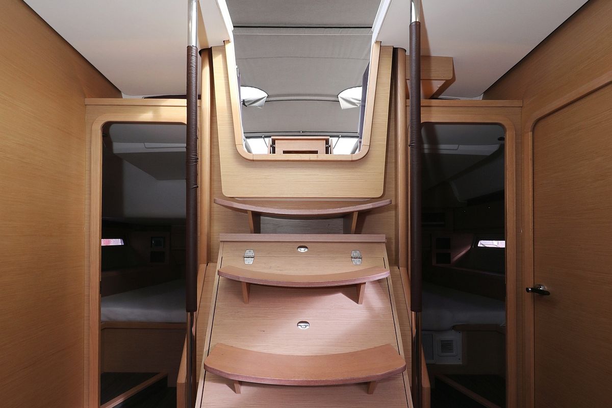 Salon of Moonlight, a Dufour 56 Exclusive sailboat at Grad Trogir, Croatia