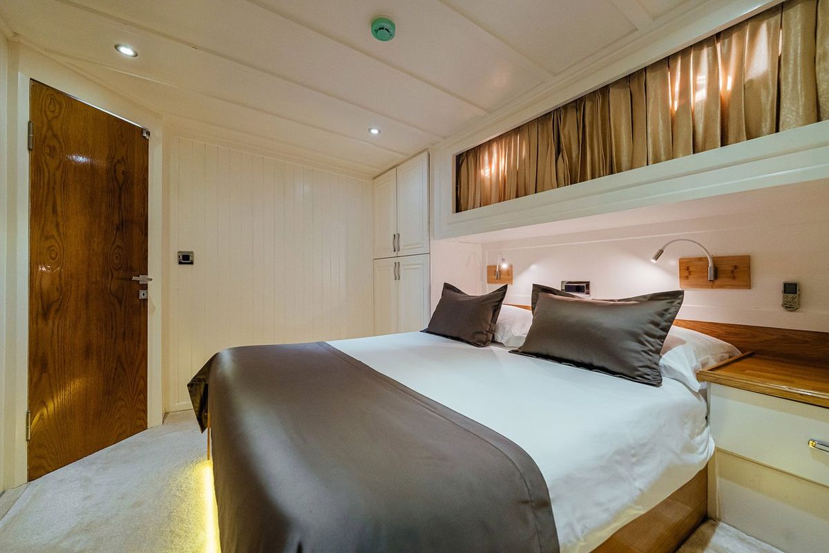 Cabin on Maske, a Fethiye Shipyard Maske yacht at Grad Kaštela, Croatia