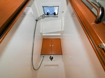 Head on EFIX, a Bavaria C45 sailboat at Zadar, Croatia