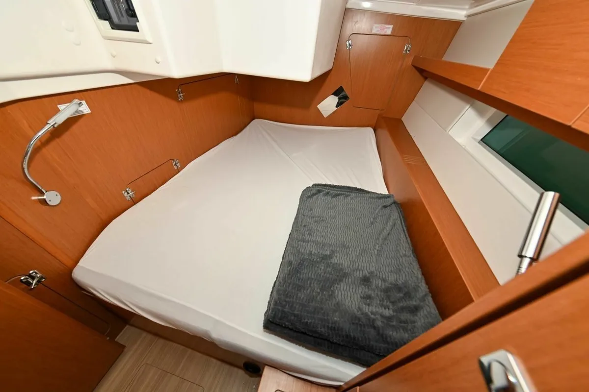 Cabin on EFIX, a Bavaria C45 sailboat at Zadar, Croatia