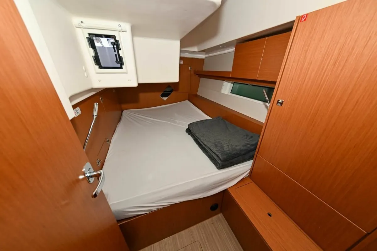 Cabin on EFIX, a Bavaria C45 sailboat at Zadar, Croatia