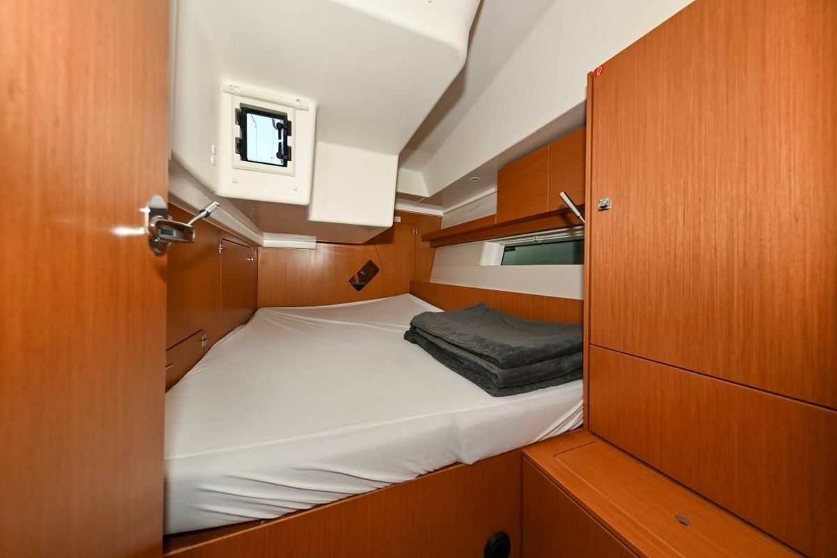 Cabin on EFIX, a Bavaria C45 sailboat at Zadar, Croatia