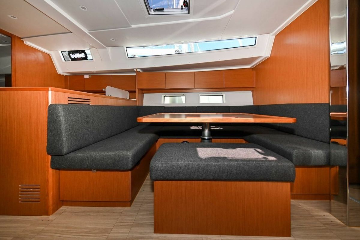 Salon of EFIX, a Bavaria C45 sailboat at Zadar, Croatia