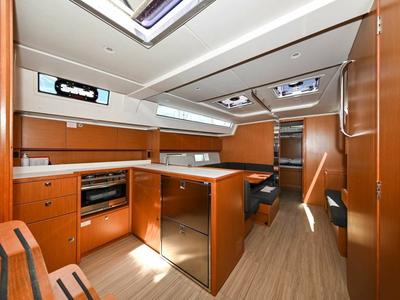 Salon of EFIX, a Bavaria C45 sailboat at Zadar, Croatia