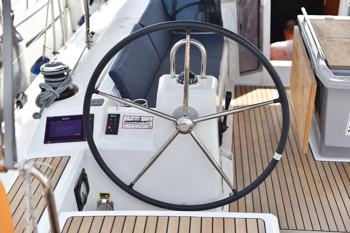 Salon of Seven, a Beneteau Oceanis 41.1 sailboat at Zadar, Croatia