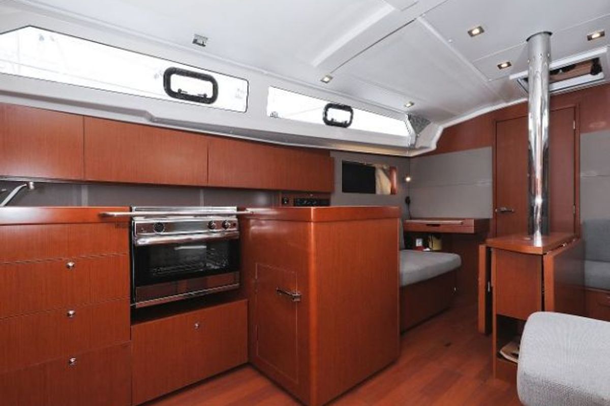 Galley of Seven, a Beneteau Oceanis 41.1 sailboat at Zadar, Croatia