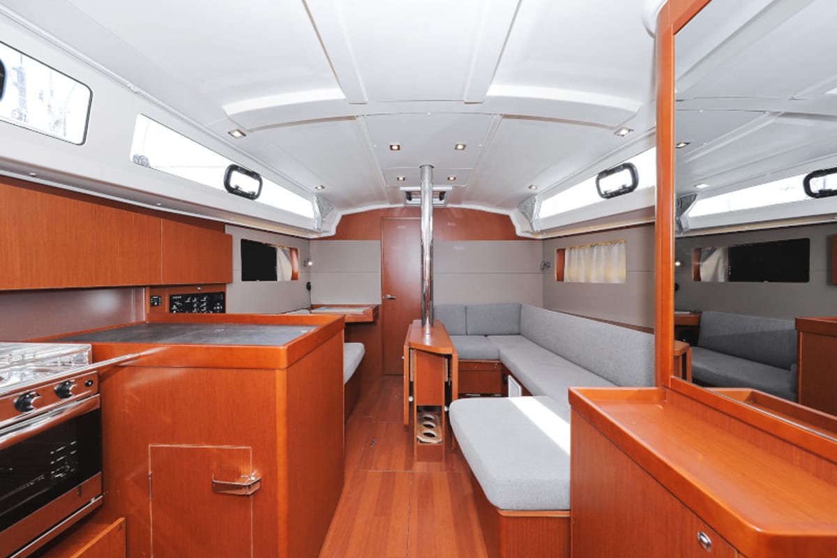 Salon of Seven, a Beneteau Oceanis 41.1 sailboat at Zadar, Croatia