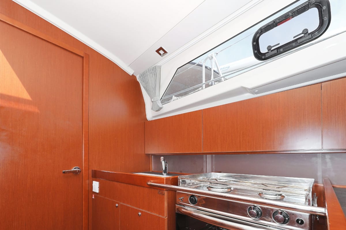 Galley of Seven, a Beneteau Oceanis 41.1 sailboat at Zadar, Croatia