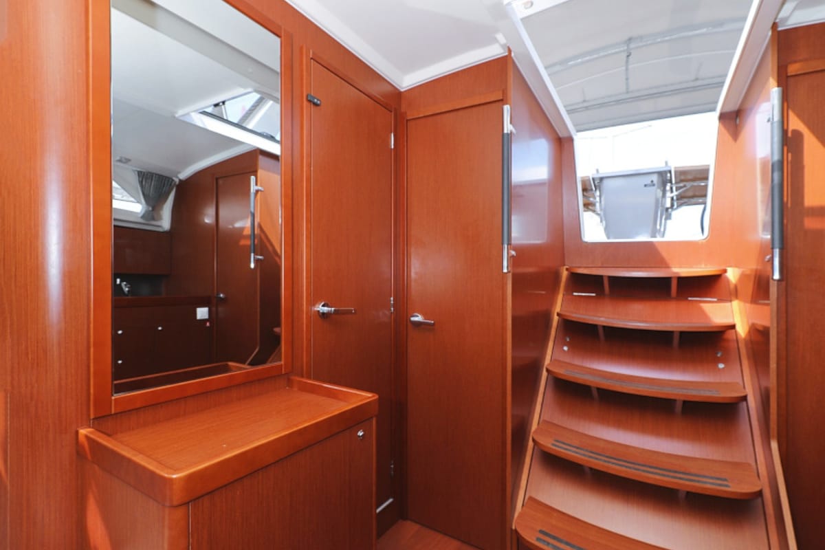 Deck of Seven, a Beneteau Oceanis 41.1 sailboat at Zadar, Croatia