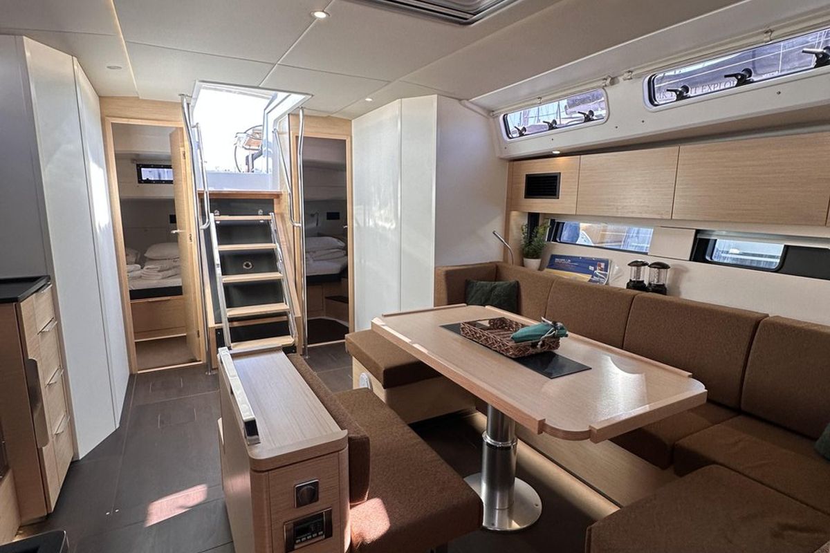 Salon of Felice, a Hanse Yachts Hanse 460 sailboat at Seget Donji, Croatia
