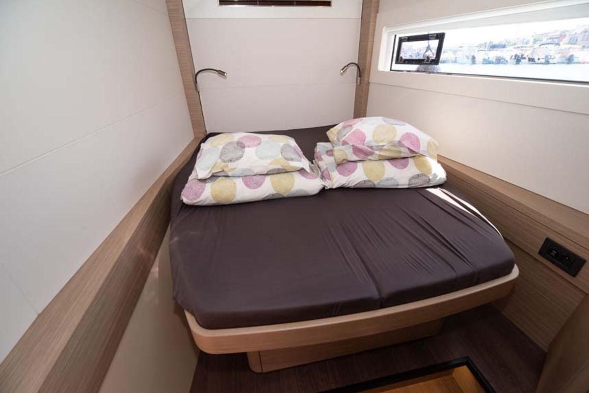 Cabin on Movelli, a Lagoon 46 catamaran at Felanitx, Spain