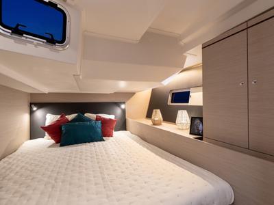 Cabin on Moorings 52.4 Club, a Jeanneau Sun Odyssey 52.2 sailboat at Road Town, British Virgin Islands