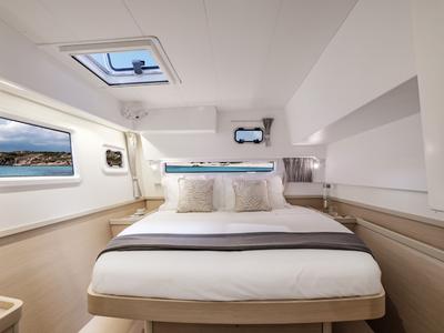 Cabin on Ivan Nonno, a Lagoon 42 catamaran at Fethiye, Turkey