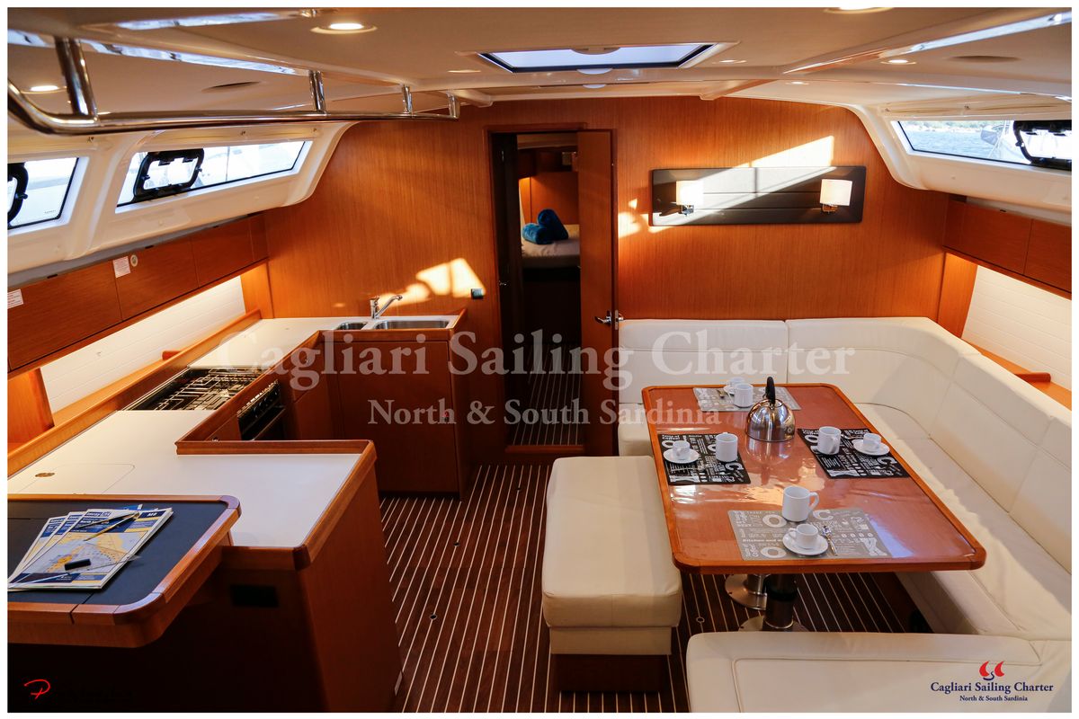 Galley of Liscia Ruja, a Bavaria Cruiser 51 sailboat at Figari/Golfo Aranci, Italy