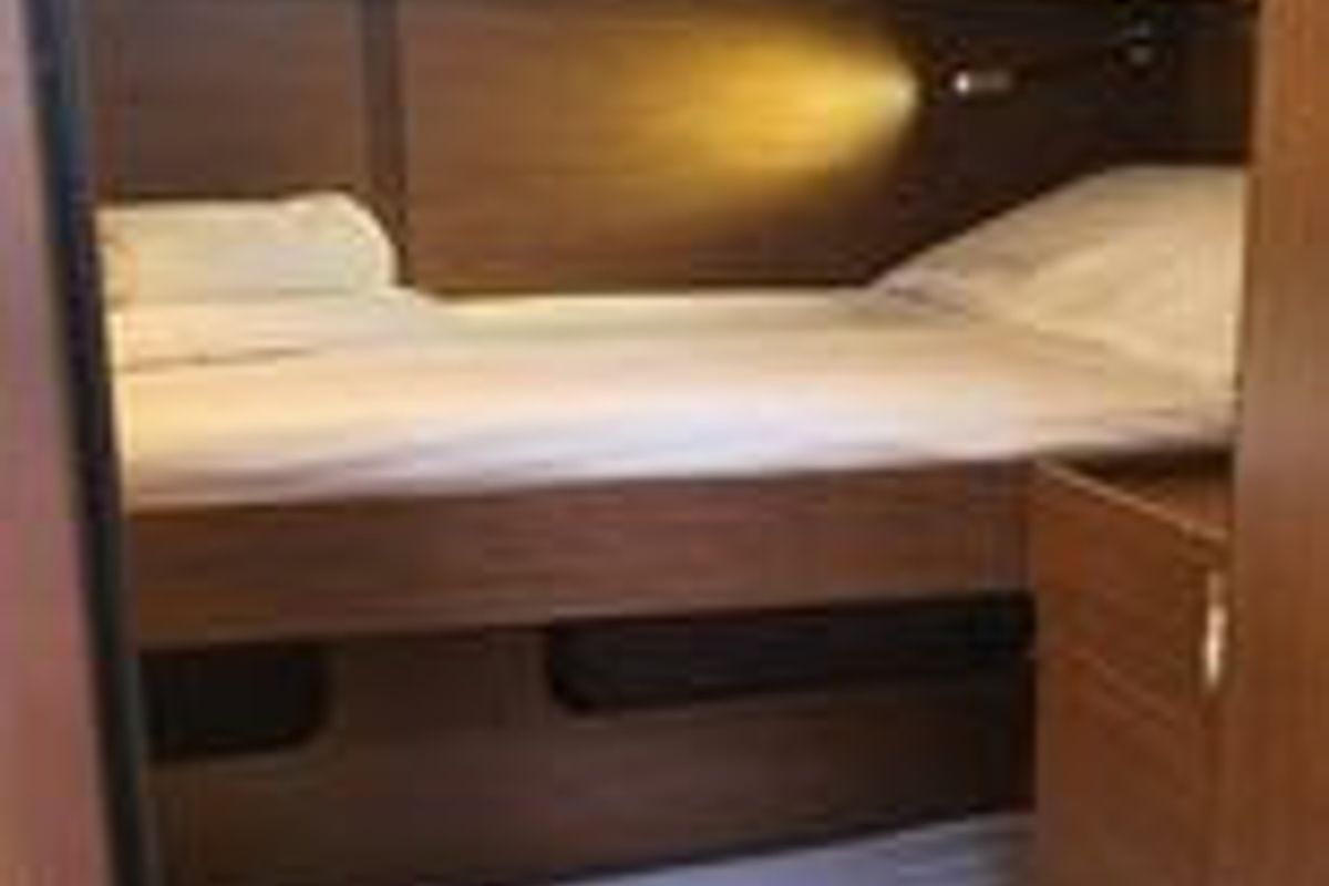 Cabin on Anemos, a Beneteau Oceanis 46.1 sailboat at Volos Municipality, Greece