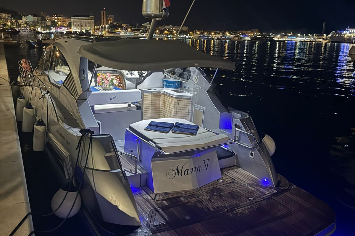Exterior view of Marta V, a Grginić jahte Mirakul 40 yacht at Split, Croatia