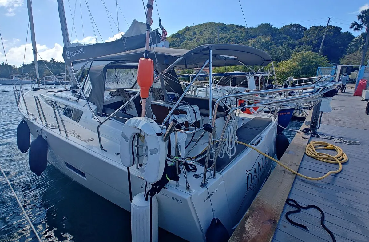 Dancer, a Dufour 430 sailboat at Charlotte Amalie, United States