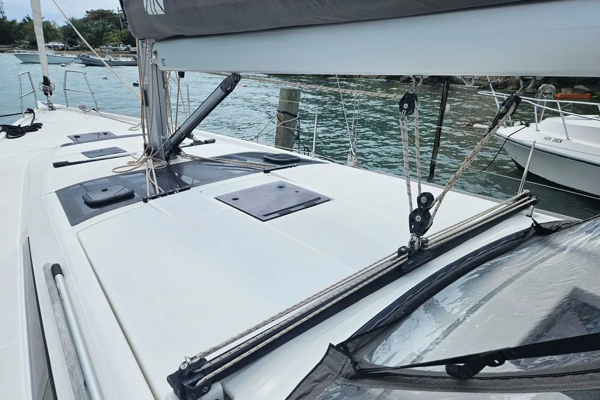 Dancer, a Dufour 430 sailboat at Charlotte Amalie, United States