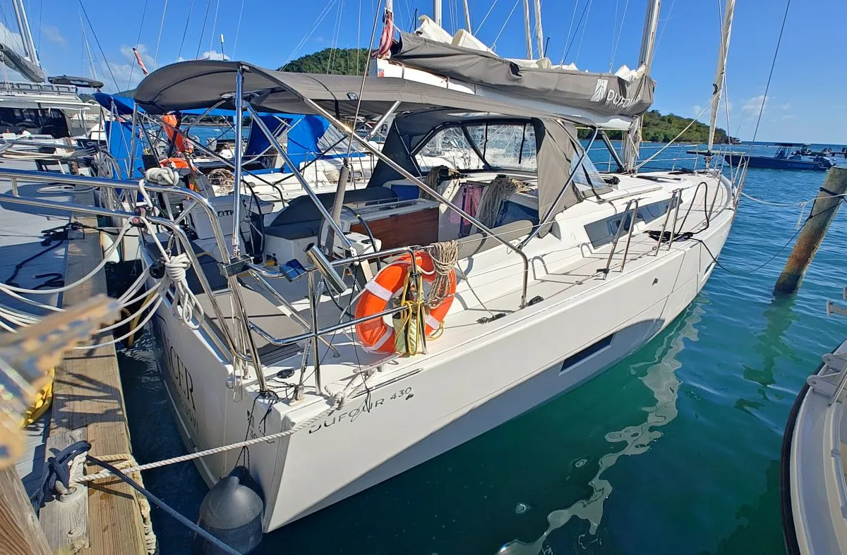 Dancer, a Dufour 430 sailboat at Charlotte Amalie, United States