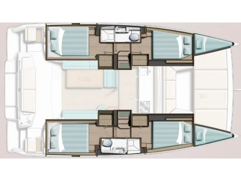 Comfort, a Bali Bali Catsmart catamaran at Olbia, Italy