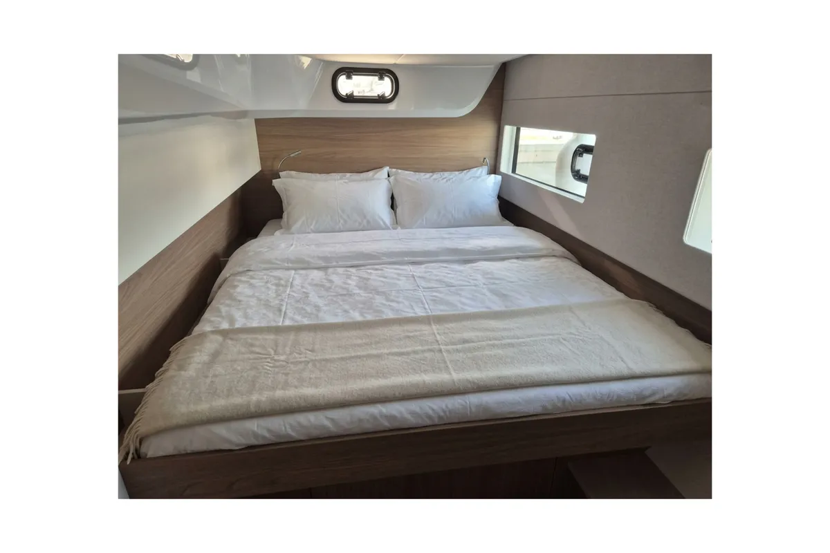 Comfort, a Bali Bali Catsmart catamaran at Olbia, Italy